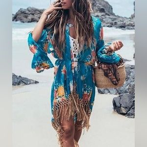 NWT SPELL & Gypsy Jagger Kimono (with belt)